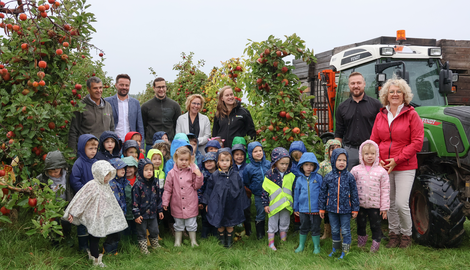 Elke week fruit op school voor alle scholen in Nieuwerkerken dankzij het initiatief Fruit the Future.