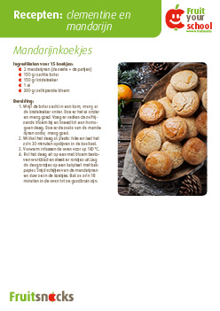 Recept clementine en mandarijn: mandarijnkoekjes