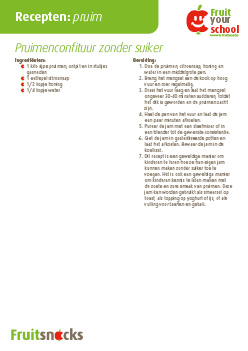Recept pruim: pruimenconfituur zonder suiker